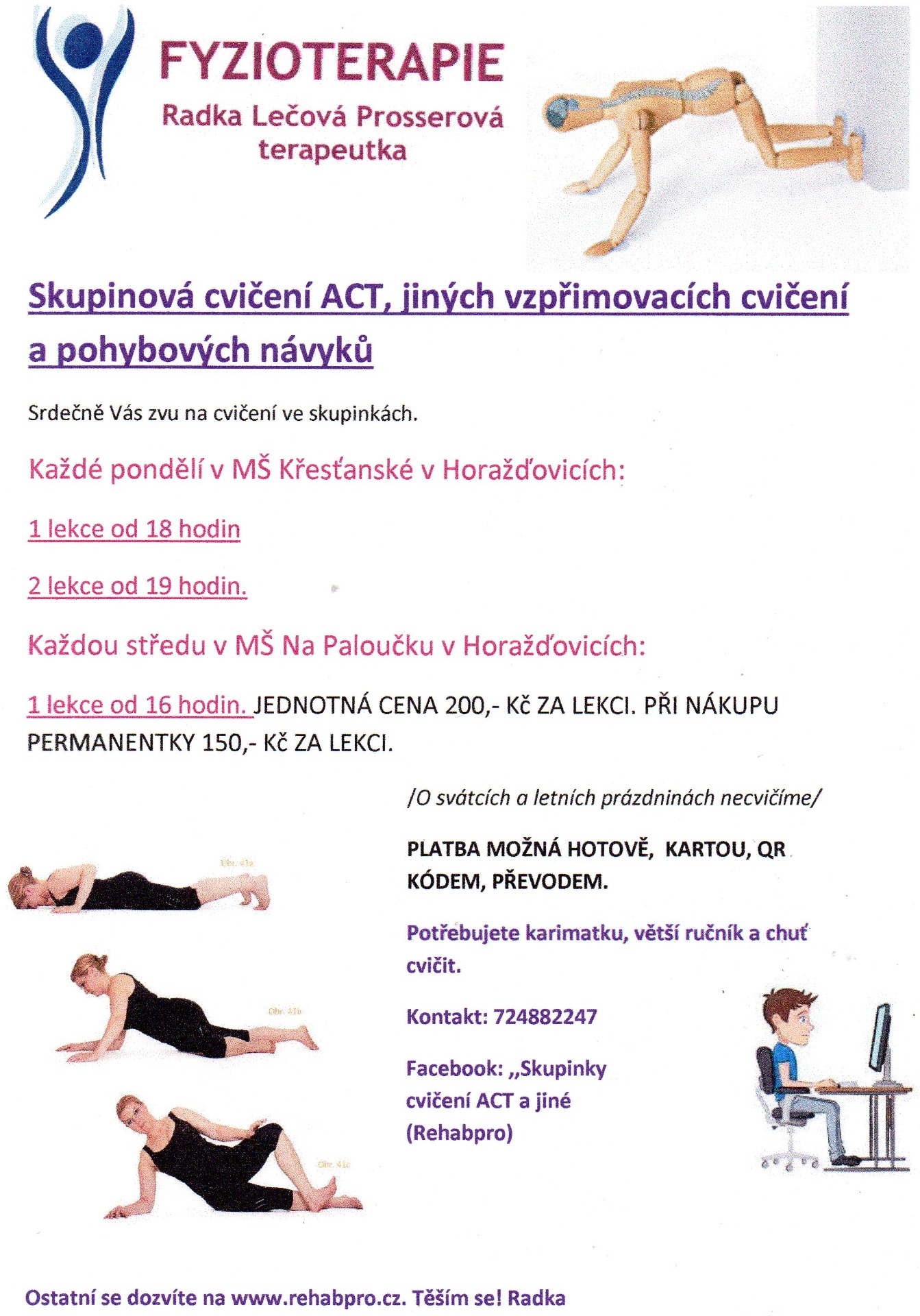 OPĚT ZAČÍNÁME 7.9.2026! Není nutná rezervace.